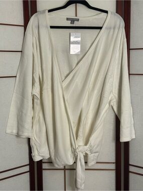 Jessica London Cream Sweater 10% cashmere